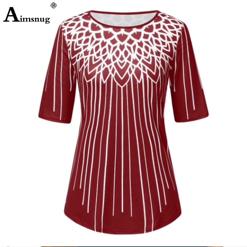 Plus size 4xl 5xl Women New Elegant Summer Fashion Elasticity Female Casual Loose Ladies print Top Half Sleeve T-ShirtTee Shirt