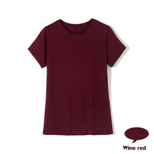 将图片加载到图库查看器，High Quality 11 Color S-3XL Plain T Shirt Women Cotton Elastic Basic T-shirts Female Casual Tops Short Sleeve T-shirt Women 002
