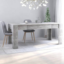 将图片加载到图库查看器，Quark-Dining Table Concrete Gray 70.9&quot;x35.4&quot;x29.9&quot; Chipboard
