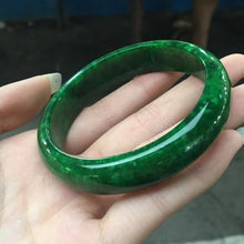 将图片加载到图库查看器，Jade  bangle Natural Myanmar Jade  bangle  Jewelry Fine Jewelry Emerald Dry Jadeite Bracelet Jewelry
