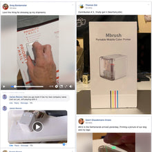将图片加载到图库查看器，Mobile Inkjet color Printer Mbrush batch coding barcode code date tatoo label logo mini portable handheld printer with ink
