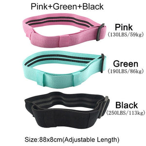 Anti Slip Resistance Bands Home Fitness Loop Pilates Hip Circle Booty Elastic Training Rubber Cotton Workout Yoga Belt Exercise