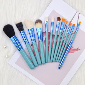 12PCS Popular Style Eye Shadow Makeup Brush Set Eye Powder Foundation Brushes Concealer Blending Makeup Brushes Kits