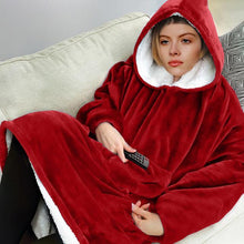 将图片加载到图库查看器，Oversized Hoodies Sweatshirt Women Winter Hoodies Fleece Giant TV Blanket With Sleeves Pullover Oversize Women Hoody Sweatshirts
