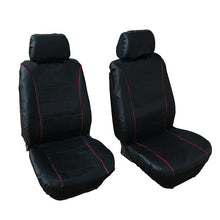 将图片加载到图库查看器，9pcs General Seasons 5 Seats Car Seat Covers Set Gray &amp; Black
