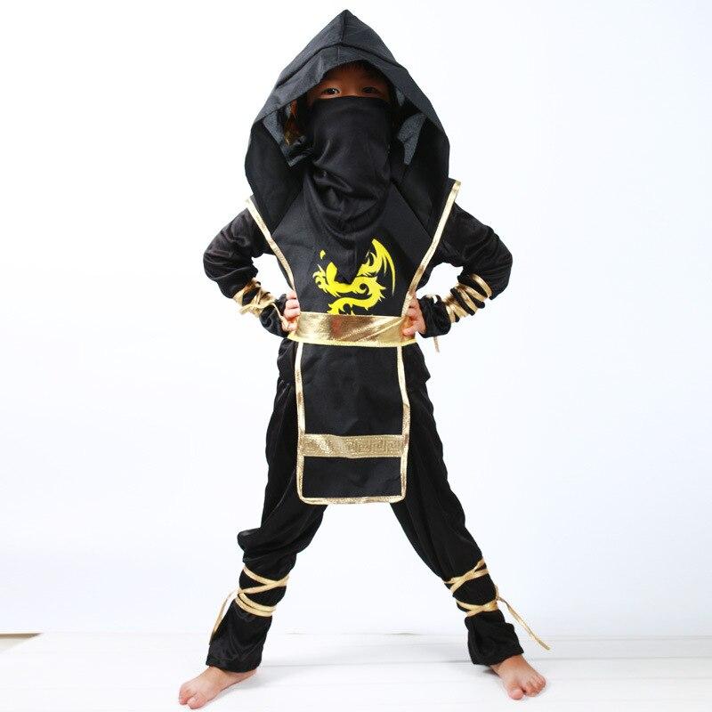 Halloween Party Children Naruto Jumpsuit Warrior Anime Cosplay Costume Kid Masquerade Ninja Akatsuki Sasuke Martial Arts Uniform