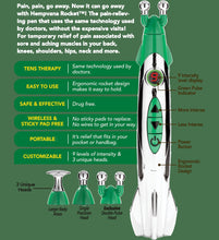 将图片加载到图库查看器，Meridian Electric Massage Pen Muscle Circulation Massage Acupuncture Pain Relief Massager Electronic Therapy Meridian Energy Pen

