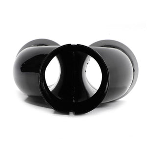 Black Powder Coated Stainless Steel Exhaust Tip