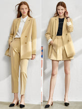 将图片加载到图库查看器，Amii Minimalism set for women Autumn  4 piece set Solid blazer,tanks,high waist pants sold separately women&#39;s costumes 12060909
