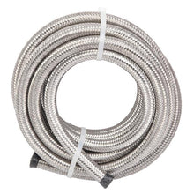 将图片加载到图库查看器，6AN 20-Foot Universal Silver Fuel Hose   10 Red and Blue Connectors
