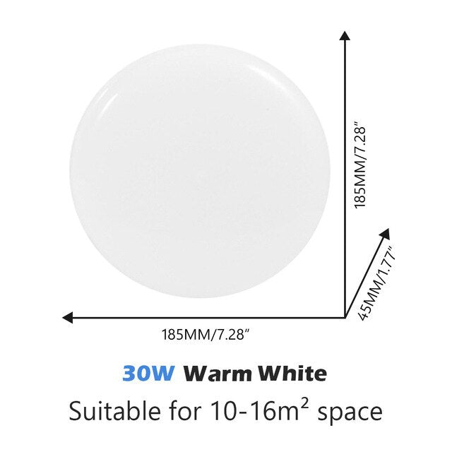 Sarah Modern Ultra Thin LED Ceiling Lights LED Panel Lighting Fixture Surface Mount for Home Living Room Bathroom 15-50W SMD 2835 220V