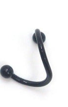 将图片加载到图库查看器，Manufacturers selling Europe Stainless Steel Nose nail S nose shaped titanium earrings nail color lip nail body piercing
