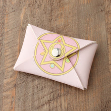 将图片加载到图库查看器，Japanese anime &quot;Sailor Moon&quot; coin purse R monthly moon prism pattern coin bag
