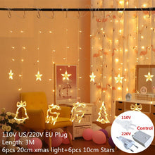 将图片加载到图库查看器，Sarah Curtain Light Christmas Decorations for Home Christmas Ornaments Christmas Tree Decorations Christmas Gift New Year 2020 navidad
