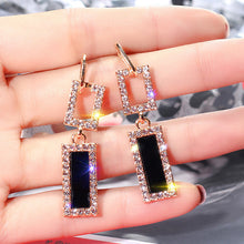 将图片加载到图库查看器，Luxury Brand Long Chain Letter G Hanging Earrings For Women Crystal Big Dangle Earring Wedding Jewelry Statement pendientes 2020
