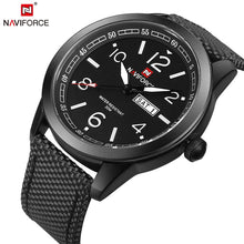 将图片加载到图库查看器，NAVIFORCE Men&#39;s Sports Military Quartz Watch Nylon Strap
