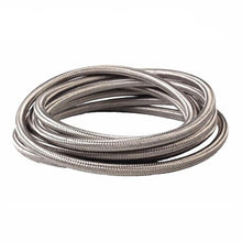 将图片加载到图库查看器，4AN 10Ft General Type Stainless Steel Braided Fuel Hose Silver
