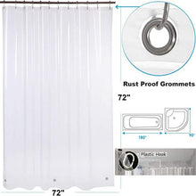 将图片加载到图库查看器，Waterproof Translucent brushed Shower Curtain Bathroom Curtain Plastic Polyester Punch-free Thickened Luxury Bath Curtain W/Hook
