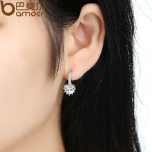 将图片加载到图库查看器，BAMOER Stones Heart Shape Trendy &amp; Elegant AAA Zircon Stud Earring YIE095
