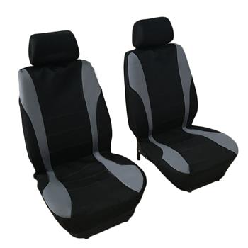 9pcs General Seasons 5 Seats Car Seat Covers Set Gray & Black