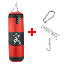 将图片加载到图库查看器，Empty Boxing Sandbag Home Fitness Hook Hanging Kick Punching Bag Boxing Training Fight Karate Punch Muay Thai Sand Bag
