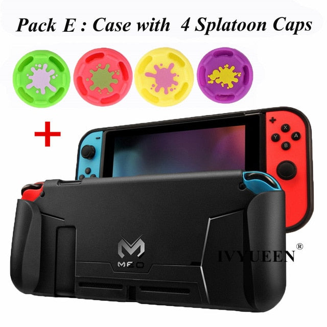 Sarah wong IVYUEEN for Nintend Switch Console TPU Protective Grips Cover Case Stores 4 Games for Switch Controller Shock-Absorption