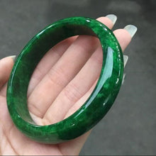 将图片加载到图库查看器，Jade  bangle Natural Myanmar Jade  bangle  Jewelry Fine Jewelry Emerald Dry Jadeite Bracelet Jewelry

