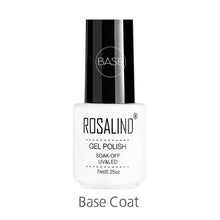 将图片加载到图库查看器，ROSALIND Gel Polish Set Manicure for Nails Semi Permanent Vernis top coat UV LED Gel Varnish Soak Off Nail Art Gel Nail Polish
