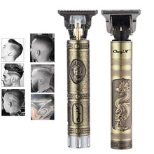 将图片加载到图库查看器，USB Rechargeable T9 Baldheaded Hair Clipper Electric hair trimmer Cordless Shaver  Trimmer 0mm Men Barber Hair Cutting Machine
