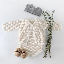 将图片加载到图库查看器，Sarah test 2020 Spring Autumn Baby Girl Outfits Clothes Set Newborn Baby Clothes Pure Color Knit Coat + Rompers Suit Infant Girls Clothing

