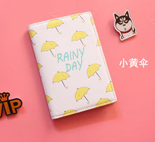 将图片加载到图库查看器，The Japanese Fresh style Passport Holder,PU Leather Travel Passport Cover Credit Card ID Card Holder Size:10*14CM
