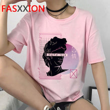 将图片加载到图库查看器，Vaporwave Harajuku Aesthetic T Shirt Women Ullzang Funny Printed T-shirt Grunge 90s Tshirt Fashion Hip Hop Top Tees Female
