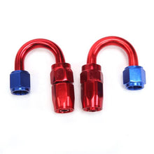 将图片加载到图库查看器，6AN 20-Foot Universal Silver Fuel Hose   10 Red and Blue Connectors
