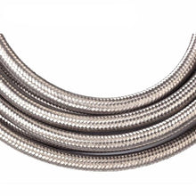 将图片加载到图库查看器，4AN 10Ft General Type Stainless Steel Braided Fuel Hose Silver
