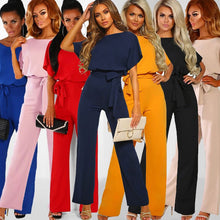 将图片加载到图库查看器，European and American Style Solid Color High Quality Women&#39;s Jumpsuit Fashion luxury Pants Desinger Lady Clothes 2019 Playsuits
