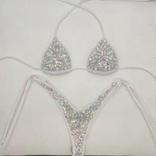 将图片加载到图库查看器，2020 venus vacation new style diamond bikini set bandage open swimwear push up rhinestone bling stones swimsuit sexy women swim
