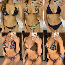将图片加载到图库查看器，Swimwear Woman Swimsuit Sexy Bikini 2021 New Push Up Bikini Set Bathing Suit Women Print Floral Beachwear Biquini Two Piece Suit
