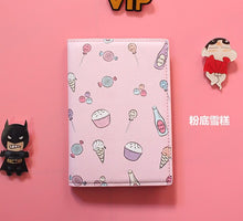 将图片加载到图库查看器，The Japanese Fresh style Passport Holder,PU Leather Travel Passport Cover Credit Card ID Card Holder Size:10*14CM
