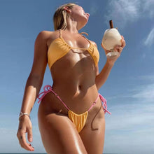 将图片加载到图库查看器，Sexy Bikini Women 2021 Swimsuit Halter Push Up Swimwear Female Brazilian Bathing Suit Summer Beach Wear Swimming Suit Biquini XL
