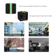 将图片加载到图库查看器，SQ11 Mini Camera 1080P HD Sport DV DVR Monitor Concealed camera night vision

