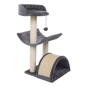 415 28" Cat Climb Holder Cat Tower Scratching Post Gray