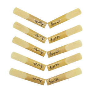 10pcs LADE E-Flat Alto Saxophone Reed with Transparent Case Strength 2.5