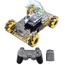 将图片加载到图库查看器，New Style Mini Arduino RC Mecanum Wheel Omni Robot Car Chassis Kit with TT Motor for Raspberry Pi Mixly Scratch Program STEM Toy
