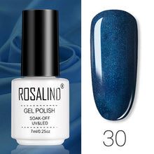 将图片加载到图库查看器，ROSALIND Gel Polish Set Manicure for Nails Semi Permanent Vernis top coat UV LED Gel Varnish Soak Off Nail Art Gel Nail Polish
