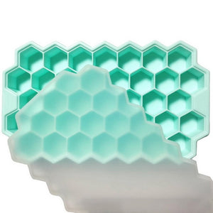 Cavity Ice Cube Tray Honeycomb Ice Cube Mold Food Grade Flexible Silicone Ice Molds for Whiskey Cocktail