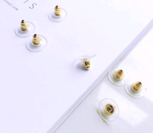 将图片加载到图库查看器，Disc ear plug metal earplugs high-grade ear plug earrings accessories DIY jewelry accessories earplugs cap
