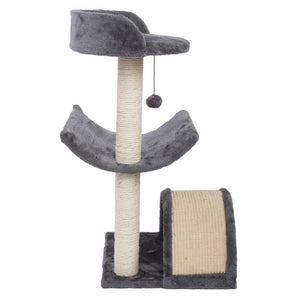 415 28" Cat Climb Holder Cat Tower Scratching Post Gray