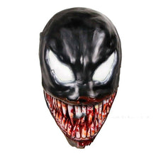 将图片加载到图库查看器，Black Venom Helmet Tom Hardy Suit Halloween Mask Cosplay Costume Party Hot Movie Game PS4 Adult Kid Clothes
