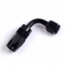 将图片加载到图库查看器，Universal AN-4 90 Degree Swivel Hose End Black
