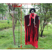 将图片加载到图库查看器，2M Big Devil Horror Halloween Hanging Ghosts Skull Skeleton Halloween Decorations Haunted House Bar Club Halloween Scary Ghosts
